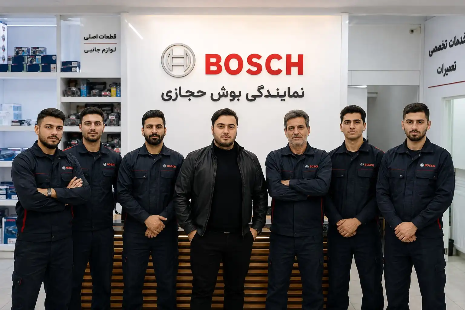 تیم نمایندگی بوش حجازی در مرکز خدمات و فروش محصولات بوش تهران