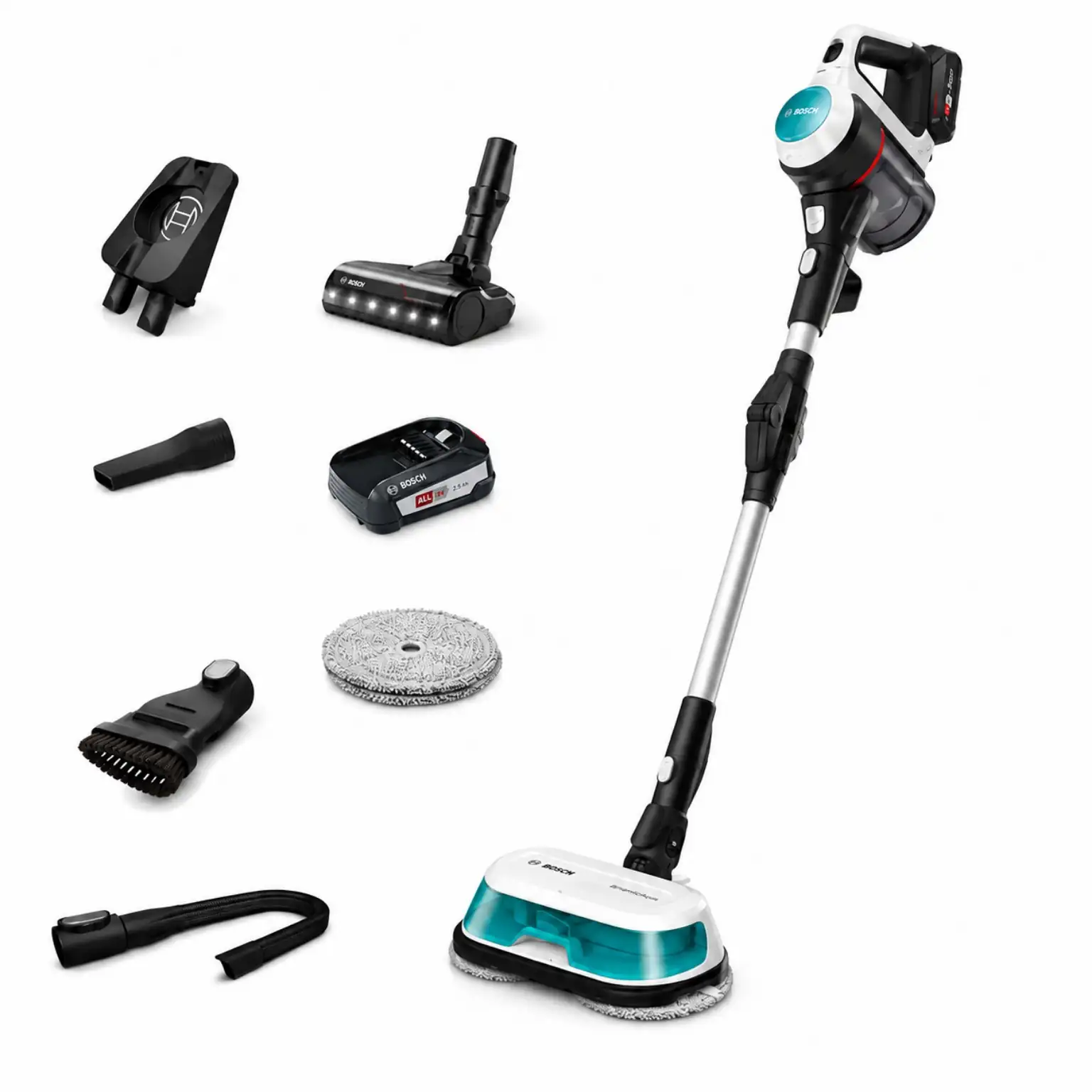 جاروشارژی و زمین شوی Bosch Unlimited 7 ProHygienic Aqua
