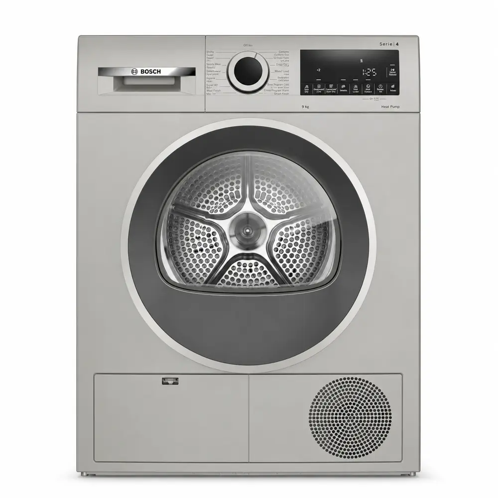 خشک‌کن بوش WQG2410XGC ظرفیت ۹ کیلوگرم با زمینه سفید