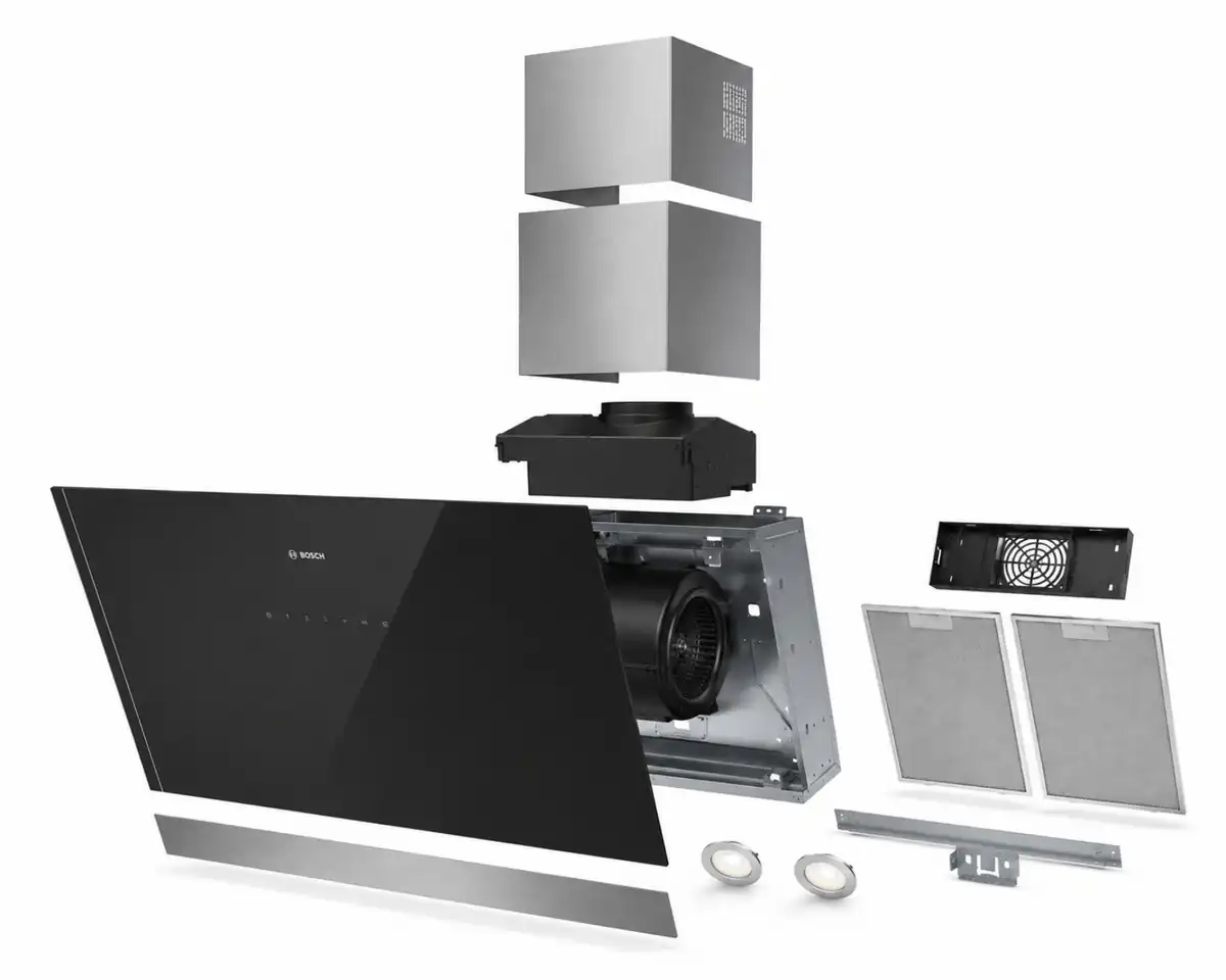 نمای انفجاری هود بوش DWK098G61 و قطعات داخلی