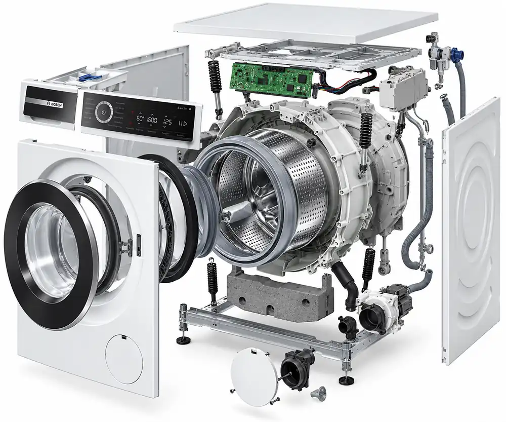 نمای شماتیک و انفجاری ماشین لباسشویی بوش WGB2660K1