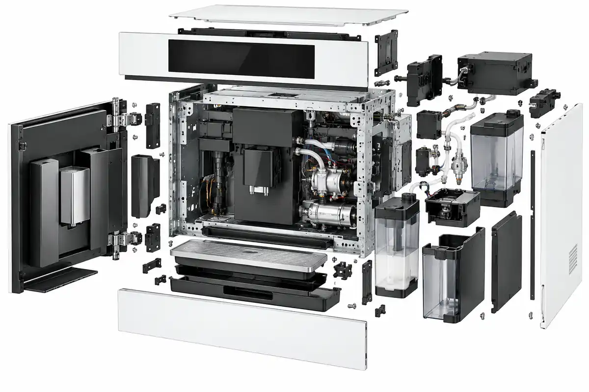 نمای انفجاری قطعات اسپرسوساز توکار بوش CTL7181W0